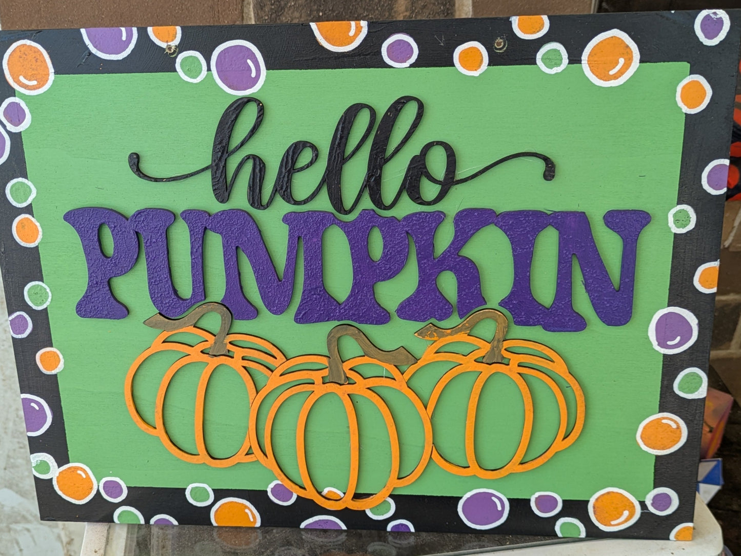 Door Hanger Class - Hello Pumpkin - Fall or Halloween