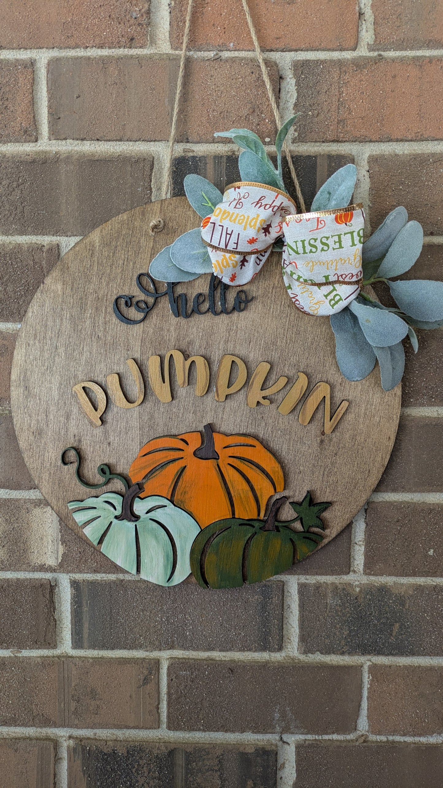 Door Hanger Class - Hello Pumpkin - Fall or Halloween