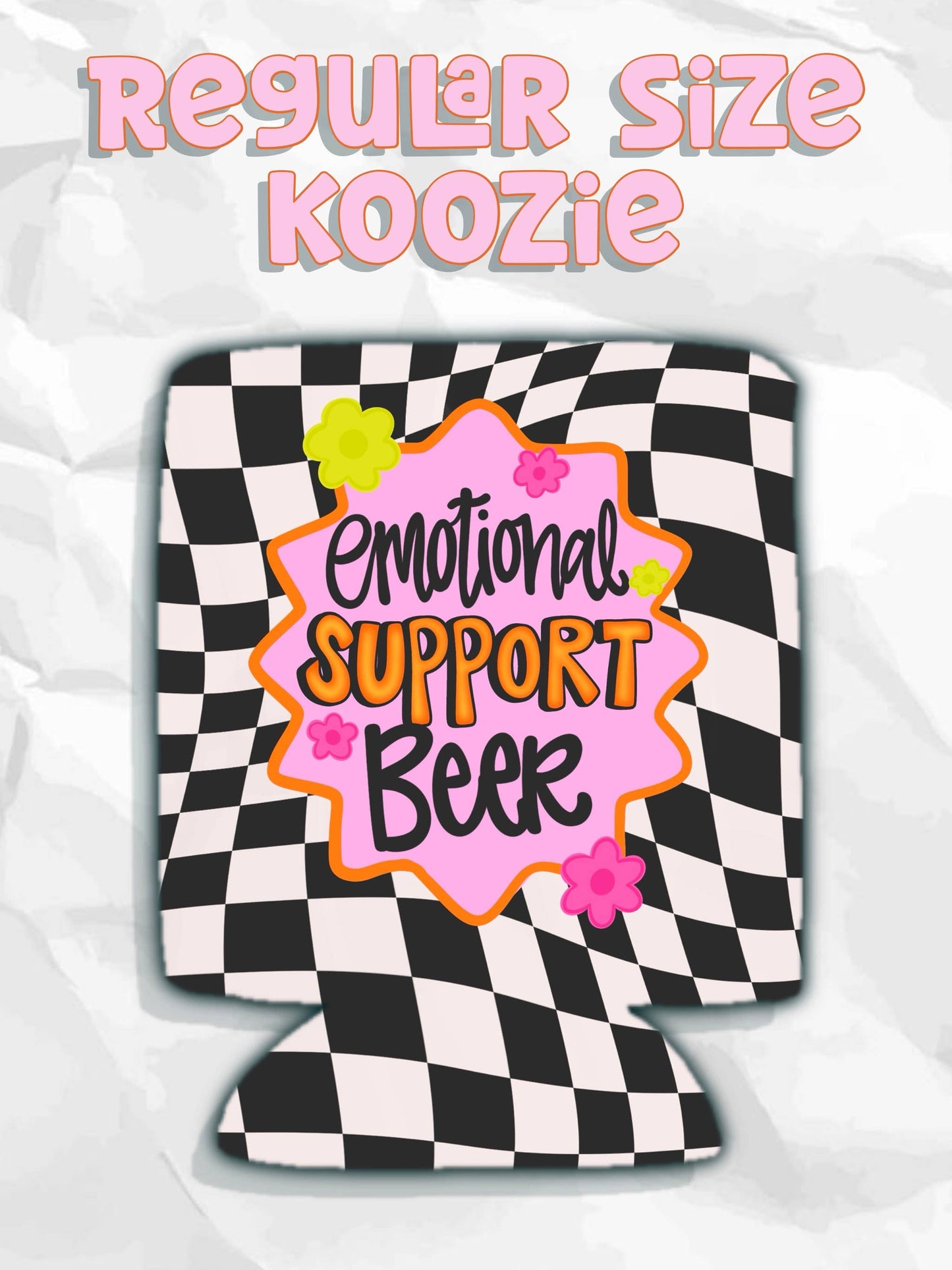 Emotional support beer can koozies: Regular