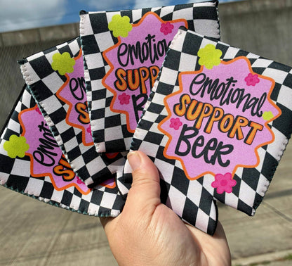 Emotional support beer can koozies: Slims